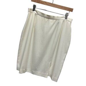Valerie Stevens Evening Vintage 90's Ivory Pencil Skirt
